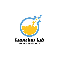 Laboratory logo design template