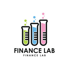 Laboratory logo design template
