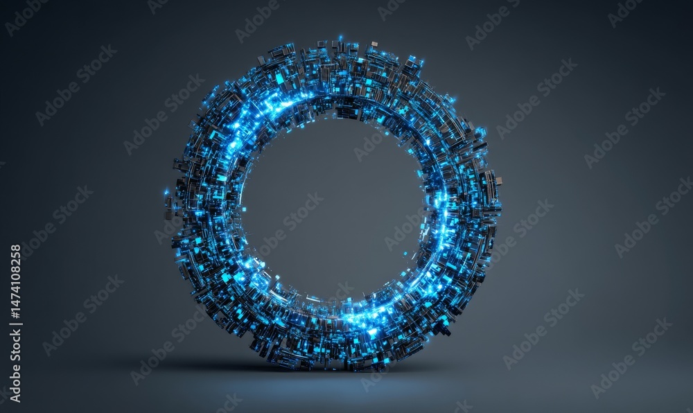 Poster abstract graphic design serves as a representation of the concept of digital background technology