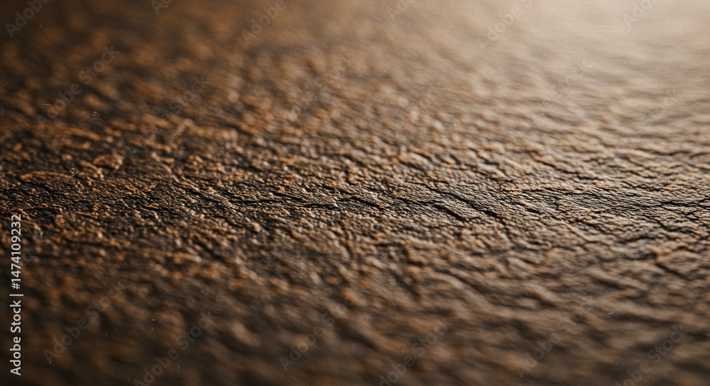 Poster The image is of a brown surface with a lot of texture