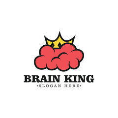 Brain logo design concept template