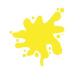 yellow paint splash
