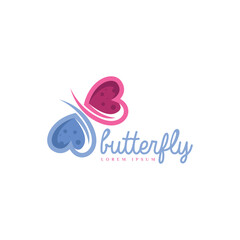 Butterfly logo design template
