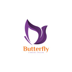 Butterfly logo design template