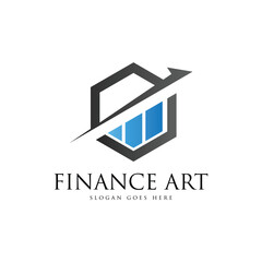 Finance and bussines logo design template