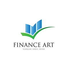 Finance and bussines logo design template