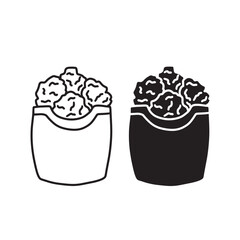 simple bucket chicken icon. minimalist vector format. logos, stickers, merchandise, and user interface elements