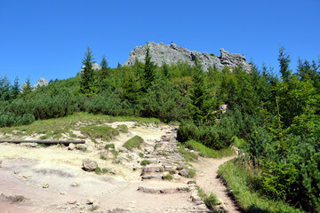 Sarnia Skala (eng: Deer Peak) peak, Tatra National Park, a height of 1,378 m. Zakopane, Poland