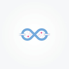 Infinity logo design template vector