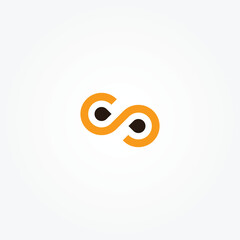 Infinity logo design template vector