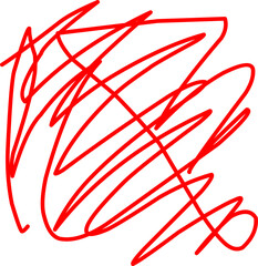 hand drawn red scribble line shape light vector. red scribble brush stroke. logo design element. chaos scribble pattern. red ink pen scribble