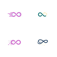 Infinity logo design template vector