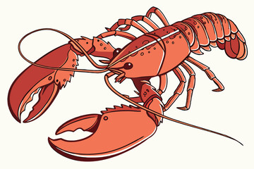 137 cooked lobster, detailed lobster close up, realistic lobster, high resolution, photorealistic, studio lighting, white background