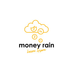 Rain logo design template