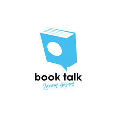 Chat talk logo design template