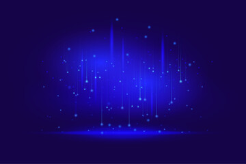 Creative Technological Particles Falling 2025 Best Design 
