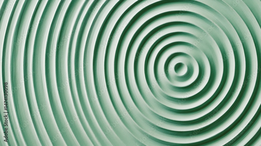 Poster abstract concentric circles pattern