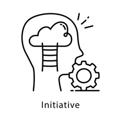 Initiative Vector Outline Style Icon. Eps 10 File 