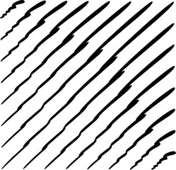 Graphic seamless geometric texture design. Modern bold straight parallel lines. Vertical fashion retro squares. Line pattern with diagonal stripes. Vector slanted black and white abstract background.