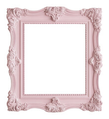 PNG Rectangle vintage picture framed mockup pink decorative decoration.