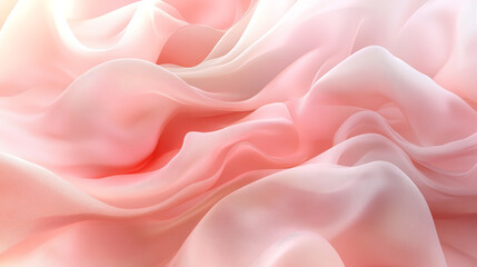 Obraz premium Delicate, flowing, pastel pink fabric