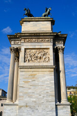 Obraz premium Arco della Pace in Milan, Italy