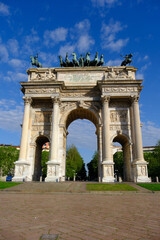 Fototapeta premium Arco della Pace in Milan, Italy
