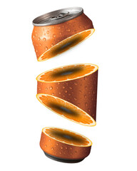 orange juice advertisement item