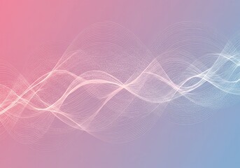 Abstract gradient background with flowing white lines in pink, purple, and blue hues