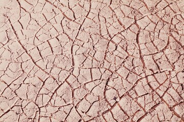 Dry ground background in Colombia - cracked earth texture