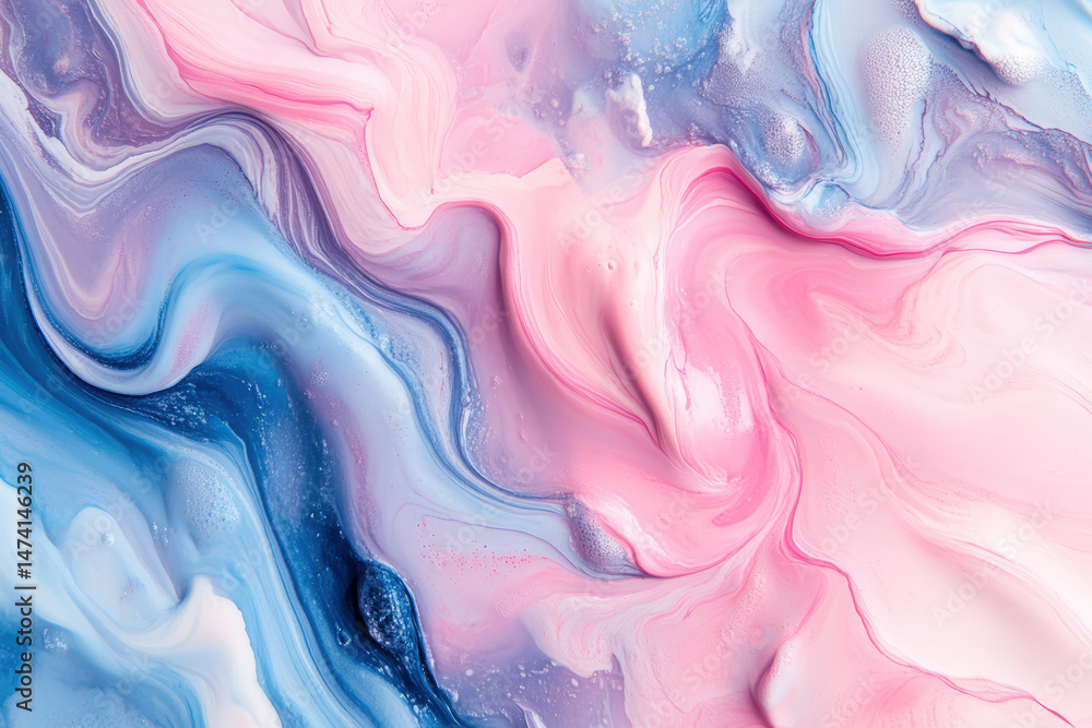 Poster abstract fluid marble design. an artistic abstract design showing colorful marble-like gradients in 