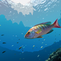 Fototapeta premium fish vector