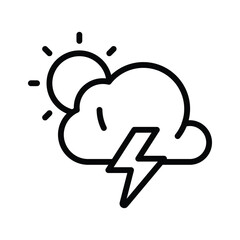 Grab this amazing icon of thunderstorm in modern style
