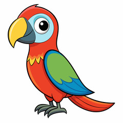Vibrant Parrot Vector Illustration