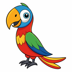 Vibrant Parrot Vector Illustration