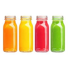 Refreshing variety of smooth juices in glass jars showcasing colorful and nutritious blends for a healthy lifestyle