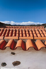 Terracotta Roof Tiles Under Clear Blue Sky