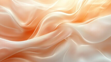 Soft, flowing peach-toned fabric (1)