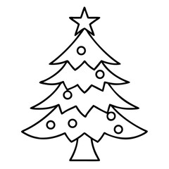 Fir tree branches design vector illustration