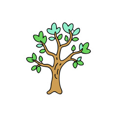 Obraz premium Live oak tree design vector illustration