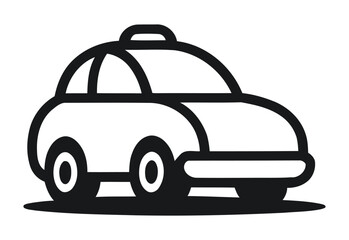 Taxi Service Logo Location Pin and Bold Text Design