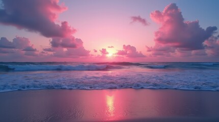 sunset over the sea