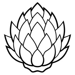 Stylized Artichoke Vector Illustration