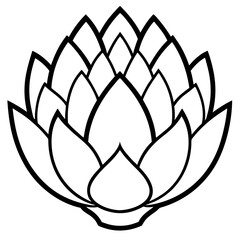 Stylized Artichoke Vector Illustration