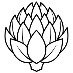 Stylized Artichoke Vector Illustration