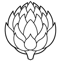 Stylized Artichoke Vector Illustration