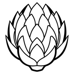 Stylized Artichoke Vector Illustration