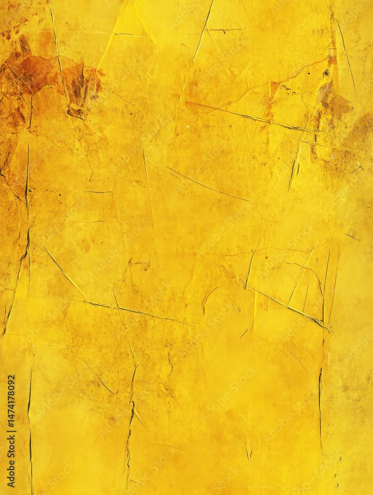 Aufkleber golden surface with cracks and worn texture close up shot for backgrounds and design elements with a