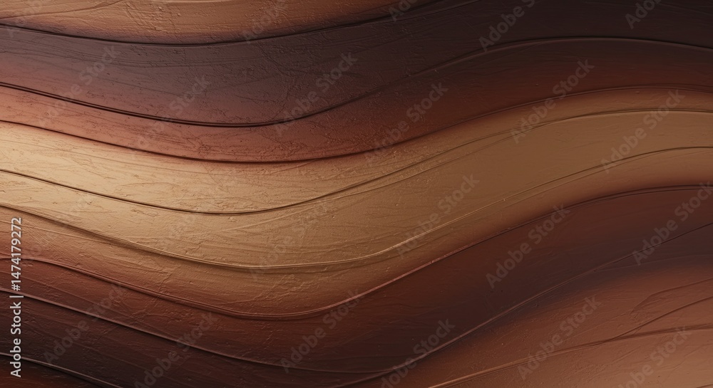 Poster a brown and tan wood grain pattern with a wavy texture