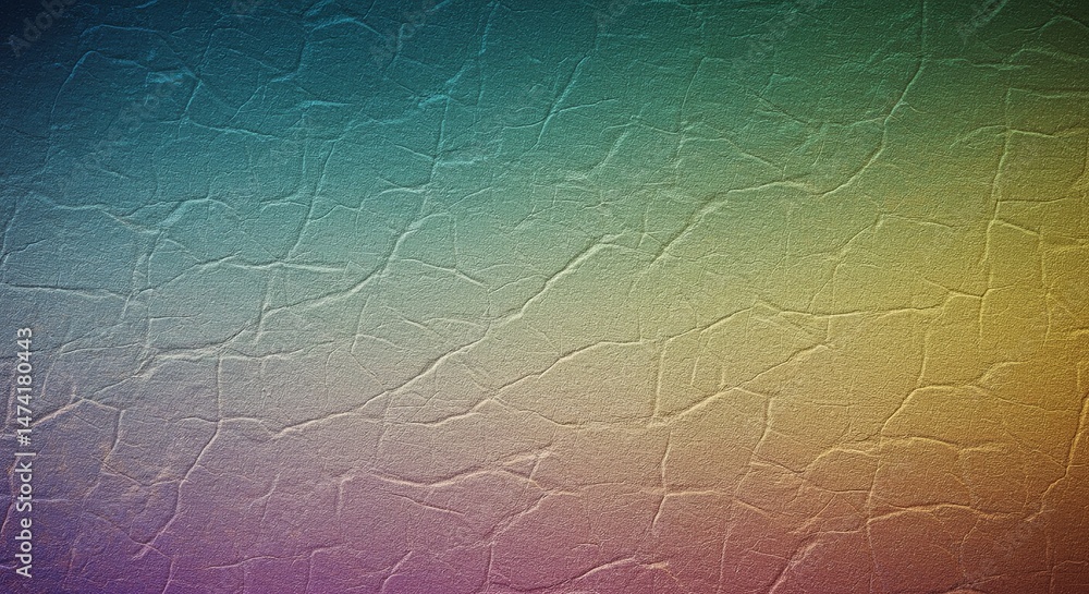 Poster a colorful background with a blue and green stripe